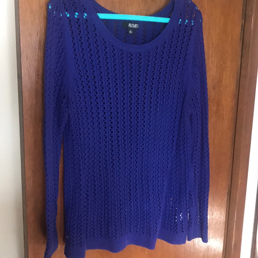 Beautiful blue sweater. ANA, size 1X